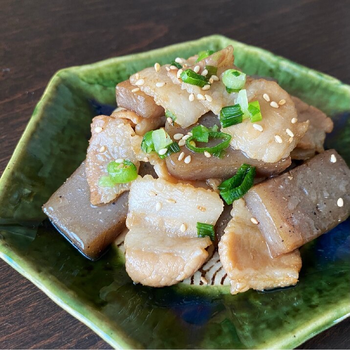 こんにゃく嫌いが完食‼美味しい豚バラこんにゃく